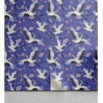 thumbnail image 1 of Ambesonne Floral Peel & Stick Wallpaper for Home, Japanese Cranes and Roses, 13"x100", Dark Lavender and Blush, 1 of 1
