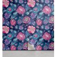 thumbnail image 1 of Ambesonne Floral Peel & Stick Wallpaper for Home, Lotus and Peonies Retro Art, 13"x36", Night Blue and Pale Pink, 1 of 5