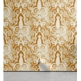 thumbnail image 1 of Ambesonne Floral Peel & Stick Wallpaper for Home, Middle East Abstract Damask, 13"x72", Dark Sand Brown and Cream, 1 of 5