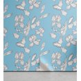 thumbnail image 1 of Ambesonne Floral Peel & Stick Wallpaper for Home, Monochrome Iris Flowers Dots, 13"x36", Deep Sky Blue and White, 1 of 5