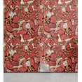 thumbnail image 1 of Ambesonne Floral Peel & Stick Wallpaper for Home, Nature Flowers Vintage Plot, 13"x36", Dark Coral and Pale Camel, 1 of 5