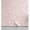 thumbnail image 1 of Ambesonne Floral Peel & Stick Wallpaper for Home, Oriental Boho Flower Pinkish, 13"x100", Pale Ruby Off White Rose, 1 of 5
