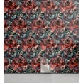 thumbnail image 1 of Ambesonne Floral Peel & Stick Wallpaper for Home, Peonies Branches Scenery, 13"x100", Dark Coral Teal and Blue, 1 of 1