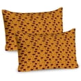 thumbnail image 1 of Ambesonne Floral Pillow Sham 2 Pack, Exotic Jungle Blossoms Motif, 26"x20", Maroon Orange Green, 1 of 3