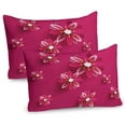 thumbnail image 1 of Ambesonne Floral Pillow Sham 2 Pack, Spring Flowers, 36"x20", Pink, 1 of 3