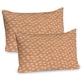 thumbnail image 1 of Ambesonne Floral Pillow Sham 2 Pack, Vintage Roses Polka Dots, 26"x20", Persian Orange Peach, 1 of 3