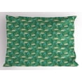 thumbnail image 1 of Ambesonne Floral Pillow Sham, Blooming Leaves Petals, 26" X 20", Multicolor, 1 of 2