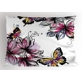 thumbnail image 1 of Ambesonne Floral Pillow Sham, Blooms Botany Colorful, 26" X 20", Multicolor, 1 of 2