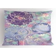 thumbnail image 1 of Ambesonne Floral Pillow Sham, Dandelions Leaves Swirls, 26" X 20", Multicolor, 1 of 2