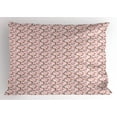 thumbnail image 1 of Ambesonne Floral Pillow Sham, Sakura Tree Branches, 36" X 20", Rose Salmon Jade Green, 1 of 2