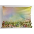 thumbnail image 1 of Ambesonne Floral Pillow Sham, Spring Flower Nature, 36" X 20", Multicolor, 1 of 2