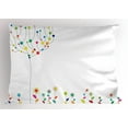 thumbnail image 1 of Ambesonne Floral Pillow Sham, Tree Branch Spring Buds, 26" X 20", Multicolor, 1 of 2