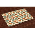 thumbnail image 1 of Ambesonne Floral Place Mats Set of 4, Art Nouveau Winter Cherry, Standard Size, Multicolor, 1 of 4