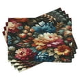 thumbnail image 1 of Ambesonne Floral Place Mats Set of 4, Springtime Flowery Garden, Standard Size, Marigold Reseda Green, 1 of 5