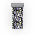 thumbnail image 1 of Ambesonne Floral Print Fitted Sheet, Romantic Vintage Bloom, Twin Size, Blue Violet Reseda Green, 1 of 5