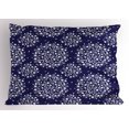 thumbnail image 1 of Ambesonne Floral Print Pillow Sham, Wildflowers Scroll, 26" X 20", Indigo and White, 1 of 2