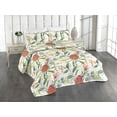 thumbnail image 1 of Ambesonne Floral Quilted Bedspread Set 3 Pcs, Australian Banksia Botanical, Twin, Laurel Green Multicolor, 1 of 4