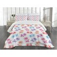 thumbnail image 1 of Ambesonne Floral Quilted Bedspread Set 3 Pcs, Romantic Blossoming Nature, Queen Size, Multicolor, 1 of 3