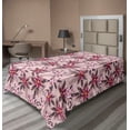 thumbnail image 1 of Ambesonne Floral Scene Flat Bedding Sheet Soft Top Sheet, Spring Romantic Flower, Twin, Pale Pink Magenta, 1 of 1