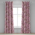 thumbnail image 1 of Ambesonne Floral Scene Grommet Curtain, Japan Spring Flowers, 50"x108", Pale Pink Pale Fuchsia, 1 of 1