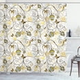thumbnail image 1 of Ambesonne Floral Shower Curtain, Abstract Art Dreamy Flowers, 69"Wx75"L, Pale Mustard, 1 of 1