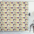 thumbnail image 1 of Ambesonne Floral Shower Curtain, Colorful Fruits and Leaves, 69"Wx70"L, Multicolor, 1 of 4