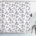 thumbnail image 1 of Ambesonne Floral Shower Curtain, Dandelion Floral Farmhouse, 69"Wx70"L, Pearl and Dimgray, 1 of 4