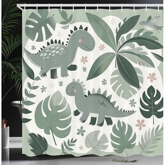 Ambesonne Floral Shower Curtain, Delicate Meadow Branches and Flowers on Soft Colors Spring Joy Concept, Cloth Fabric Bathroom Decor Set with Hooks, 69" W x 70" L, Mustard Blue and Purple