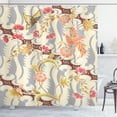 thumbnail image 1 of Ambesonne Floral Shower Curtain, Flower Butterfly Spring, 69"Wx84"L, Multicolor, 1 of 5