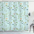 thumbnail image 1 of Ambesonne Floral Shower Curtain, Garden Art Spring Botany, 69"Wx75"L, Pale Blue, 1 of 3