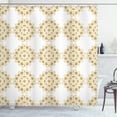 thumbnail image 1 of Ambesonne Floral Shower Curtain, Geometric Lines Abstract Art, 69"Wx70"L, Dark Mustard, 1 of 4