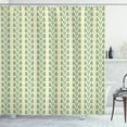 thumbnail image 1 of Ambesonne Floral Shower Curtain, Graphic Flowers Branches, 69"Wx75"L, Jade Green Orange, 1 of 3