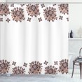 thumbnail image 1 of Ambesonne Floral Shower Curtain, Lilac Flower Spring Print, 69"Wx75"L, Dark Brown, 1 of 4