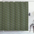 thumbnail image 1 of Ambesonne Floral Shower Curtain, Lotus Flowers Water Leaves, 69"Wx75"L, Olive Green Pale Salmon, 1 of 4