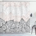 thumbnail image 1 of Ambesonne Floral Shower Curtain, Nature Inspired Leaf Print, 69"Wx75"L, Black White, 1 of 4