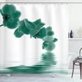 thumbnail image 1 of Ambesonne Floral Shower Curtain, Orchid Composition Garden, 69"Wx70"L, Sea Green, 1 of 1