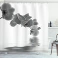 thumbnail image 1 of Ambesonne Floral Shower Curtain, Orchid Composition Garden, 69"Wx75"L, Dimgray White, 1 of 1