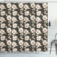 thumbnail image 1 of Ambesonne Floral Shower Curtain, Poppy Flowers Nature, 69"Wx84"L, Tan Charcoal Grey Red, 1 of 3