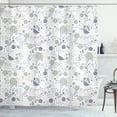 thumbnail image 1 of Ambesonne Floral Shower Curtain, Shabby Blooms Nature Print, 69"Wx84"L, Pale Reseda, 1 of 4