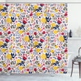 thumbnail image 1 of Ambesonne Floral Shower Curtain, Shabby Blooms Nature Spring, 69"Wx70"L, Mustard White, 1 of 1