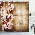 thumbnail image 1 of Ambesonne Floral Shower Curtain, Spring Blossom Orchard, 69"Wx70"L, Sand Brown Pale Pink, 1 of 3