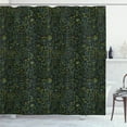 thumbnail image 1 of Ambesonne Floral Shower Curtain, Spring Season Blossoms Art, 69"Wx75"L, Black Jade Green, 1 of 4