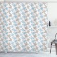 thumbnail image 1 of Ambesonne Floral Shower Curtain, Summer Flora Blue Flowers, 69"Wx84"L, Pale Blue and White, 1 of 5