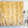 thumbnail image 1 of Ambesonne Floral Shower Curtain, Trees Blossom in Spring, 69"Wx70"L, Yellow and White, 1 of 5