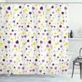 thumbnail image 1 of Ambesonne Floral Shower Curtain, Tulips Spring Romantic, 69"Wx75"L, Purple Yellow, 1 of 5