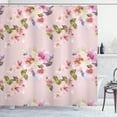 thumbnail image 1 of Ambesonne Floral Shower Curtain, Watercolor Shabby Ornaments, 69"Wx84"L, Pale Salmon, 1 of 4