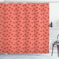 thumbnail image 1 of Ambesonne Floral Shower Curtain, Wild Poppy Flowers Pattern, 69"Wx70"L, Coral and Dark Pink, 1 of 4