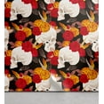 thumbnail image 1 of Ambesonne Floral Skulls Peel & Stick Wallpaper for Home, Feathers and Roses, 13"x72", Dark Pink Orange Black, 1 of 5