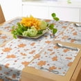 thumbnail image 1 of Ambesonne Floral Table Runner & Placemats, Blossoming Cosmos Flowers, Placemat 4 pcs + Runner 12"x72", Dark Peach Pale Eggplant, 1 of 2