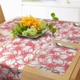 thumbnail image 1 of Ambesonne Floral Table Runner & Placemats, Flowers and Berries, Placemat 4 pcs + Runner 14"x72", Pale Pink Dark Coral, 1 of 2